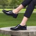 Formal Comfortable Men's Three-Joint Business Black Security Three-Section Head Wedding Cowhide Workwear Professional_vogvips.com