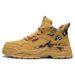 Men's High-Top Leather Work Boots – British Style Casual Hiking Boots With Anti-Slip Sole & Comfortable Fit_vogvips.com