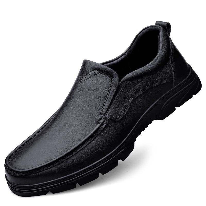 Men's Shoes Soft Sole Large Size Loafers Shallow Mouth Shoes Dad Shoes_vogvips.com