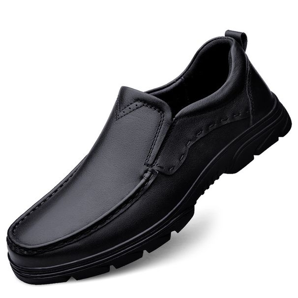 Men's Shoes Soft Sole Large Size Loafers Shallow Mouth Shoes Dad Shoes_vogvips.com