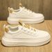 Little New Summer Breathable Casual Board Men's White Anti Slip Thick Sole Versatile Sports Trendy Shoes_vogvips.com