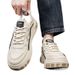 Men's Spring Breathable 2025 New Korean Style Student Casual Versatile Niche Sneakers Sports Height-Increasing White_vogvips.com