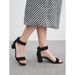 Big Size Thick Heels Women's New Retro Suede Black Round Head Open-toe Sandals_vogvips.com