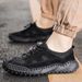 Summer Plus-Size Handmade Stitched Slip-On Casual Shoes For Men, Breathable, Versatile, Never Peeling Mesh Shoes_vogvips.com