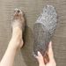 Charming Shark's New Fashionable Spring Colorful Dot Closed-toe Slip-on Casual Flat Sandals For Indoor And Outdoor Wear_vogvips.com