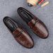 Half-drag Casual Men's Casual Shoes Service Men's Casual Leather Shoes Soft-soled Lazy Loafers_vogvips.com