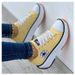 Women's Shoes Breathable High Top Cloth Shoes Casual Thick Bottom Lacing Height Increasing Shoes_vogvips.com