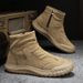 European Warm Series High-top Martin Boots Men, Autumn New Breathable Work Shoes, Trendy Versatile Non-slip Casual Safety Shoes For Men_vogvips.com