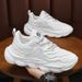 Summer New Breathable Mesh Coconut Men's Trend Versatile Thick Soled White Sports Casual Dad Shoes_vogvips.com