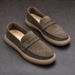 Italian Genuine Leather Men's Casual Fashion Business Loafers For Men Formal Shoes Desiner Moccasins Lihtweiht_vogvips.com