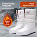 New Northeast Thickened Women's Warm Mid-Calf Winter Snow Boots Non-Slip Casual Cotton Shoes_vogvips.com