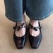 Sheepskin Version Single Shoes Women's Flat Leather Shoes Shallow Mouth Ballet Shoes Square Head Retro Mary Jane Shoes_vogvips.com