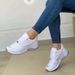 Women's Platform Sneakers – Comfort Round Toe Shoes With Cushion Sole (4 Colors/Up To EU 42)_vogvips.com
