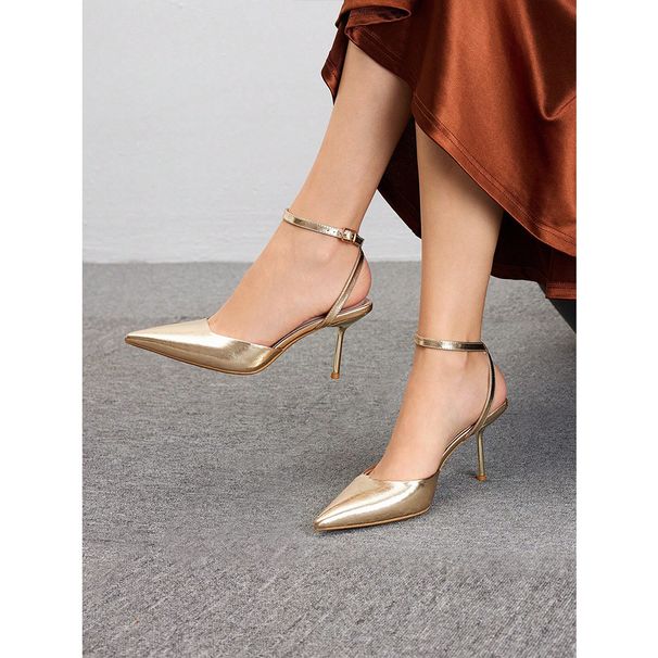 Large Size High Heels Slim And Advanced Sense Of The New Minority Sexy One Line Band Head Sandals_vogvips.com