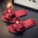 Wedding Slippers, Festive A Pair Of Spring And Summer Couples, Accompanying Wedding, Morning Robe, Groom, Bride, Red,_vogvips.com
