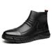 European Warm Series Martin For Autumn And Winter, Snow Casual Shoes, Men's Zipper Work Ankle Boots, Cotton Boots_vogvips.com