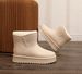 Plush Snow Boots For Women 2025 New Short Tube Four Seasons Fleece Lined Warm Thick Sole Waterproof Non-Slip Korean_vogvips.com