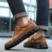 New Men's Hand Sewn Business Leather Shoes, Outdoor Casual And Fashionable Le Fu Shoes For Men_vogvips.com
