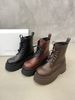 TWTW British SGIRL Style Platform Thick-Soled Ankle For Women 2026 New Model Scratched Finish Motorcycle Martin Boots_vogvips.com