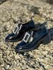 New Patent Leather Loafers Square Buckle Small Leather Shoes For Women Real Leather Inner Heightening Single Shoes Style Casual Shoes_vogvips.com