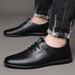 Suitable For All Seasons Spring Summer Leather Soft Sole Men's Business Casual Slip-On Lightweight Loafers White Shoes_vogvips.com