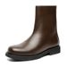 Side Zipper Thick Sole Heightening Martin Boots Retro Tooling Boots Heightening Short Boots_vogvips.com