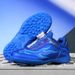 New rotary buckle children's soccer shoes men's broken nails youth students lace-up sneakers_vogvips.com