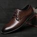 Men's Casual Shoes, Formal Suit, Leather Shoes, Work Occupation, European And American Style Embossed Weaving Pattern Increase Trendy Men's Shoes_vogvips.com