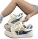 Hong Kong Style Denim Blue Thick-soled Loafers For Men, Trendy Niche Retro Casual Skateboard Shoes, New Autumn Model_vogvips.com