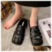 Sandals 2025 New Baotou Half Slippers For Womens Summer Outerwear Flat French One Step Stepping Cool Drop Delivery Shoes_vogvips.com