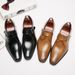 2026 New Pointed Business Dress Leather Men Buckles For Office And Wedding Gentlemen With Mengke Shoes_vogvips.com