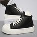 Board Shoes For Couples, High Top, Low Top, Casual, Wear-resistant, Versatile, High Street, Height Increasing, Sports Shoes, Trendy_vogvips.com