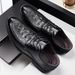 Suitable For All Seasons 2024 New Crocodile Pattern Large Size Men's Formal Business British Style Casual Shoes For Groom Wedding_vogvips.com