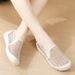 Summer One-pedal Breathable And Lightweight Soft-soled Single-net Fly-woven Shoes_vogvips.com