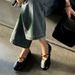 Genuine Soft Leather Textured Red Mary Jane For Women, 2026 Spring New Versatile Shallow Flat Shoes_vogvips.com