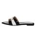 Women's Shoes Hot Selling Flat Slippers Summer New Pointed Open Toe Color Matching Fashion Middle East Shoes_vogvips.com