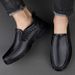 Men's Shoes Soft Sole Large Size Loafers Shallow Mouth Shoes Dad Shoes_vogvips.com