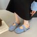Boken Toe-Open Mules For Women, 2026 Spring/Summer New Square-Toe Flat Retro Mary Jane Sandals_vogvips.com