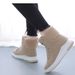 Women's Winter Snow Boots With Faux Fur Lining, Round Toe, Mid-Calf Height, Slip-Resistant Sole For Daily Wear, Casual And Comfortable_vogvips.com