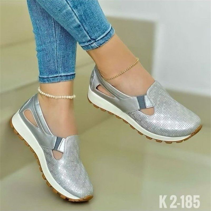 plus Size Women's Casual Fashion Shoes Thick Soled Comfortable Flat round Toe Slip on European American Style_vogvips.com