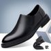 Suitable For All Seasons 2024 Autumn New Formal Business Leather Men's Casual Slip-On Work Driving Shoes_vogvips.com