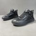 Single Shoe Spring Style Genuine Leather British Trend Versatile High Top Casual Board Zhongbang Boots Men's Black Clown_vogvips.com