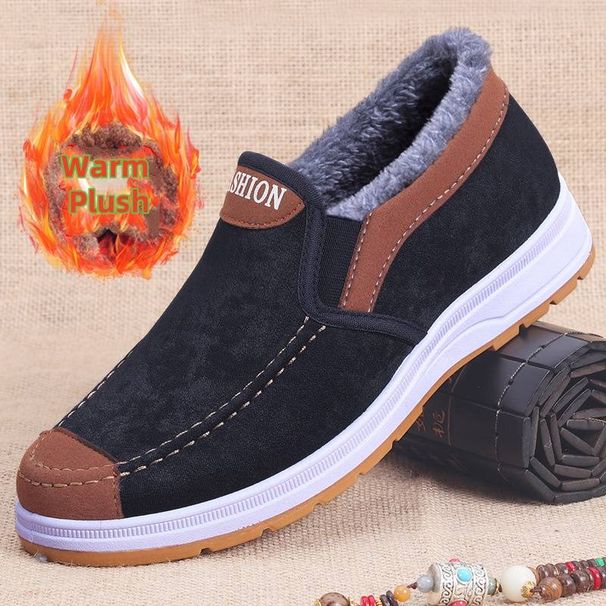 Winter Cotton Shoes For Men, Popular Old Beijing Cotton Shoes For Men, Warm For The Elderly, Thickened And Velvet_vogvips.com