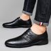 European Warm Series Autumn Winter Business Casual For Men, All-Season Single Professional Work Wedding Shoes, Two-Layer Cowhide Men's Formal_vogvips.com