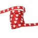 Flat Red Bottom Heart Small White Shoes Canvas Cartoon Heat Transfer Printing Polyester Color Shoelaces_vogvips.com