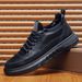 2024 Winter New Men's Casual Leather Lined Sneakers Korean Style Trendy Sports Thick Sole Non-Slip Warm Cotton Shoes_vogvips.com