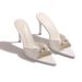 Pointy rhinestone high heels with satin and diamond trim with all-in-one high heels_vogvips.com