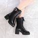 Women's Chunky Heel Ankle Boots – Winter/Spring PU Martin Boots With Side Zipper (2 Styles)_vogvips.com