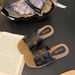 Celebrity Flat Sandals For Women To Wear Outside New Beach Leisure Retro Roman Women's Slippers_vogvips.com