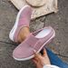 Women's Shoes Plus Size Platform Sandals Comfortable Air Cushioned Slip-On Beach Shoes For Home Wear_vogvips.com